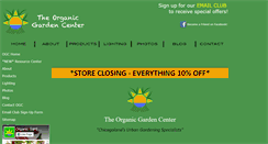 Desktop Screenshot of organicgardencenter.oldorchardaquarium.com