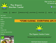 Tablet Screenshot of organicgardencenter.oldorchardaquarium.com