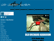 Tablet Screenshot of oldorchardaquarium.com